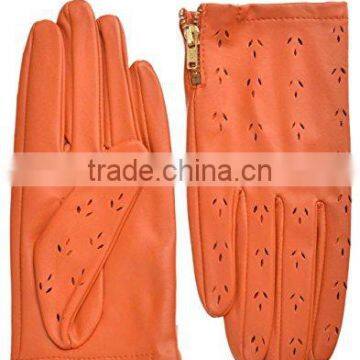 Full finger Ladies Leather Gloves