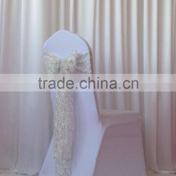Pink Lace Chair Sash photo-3