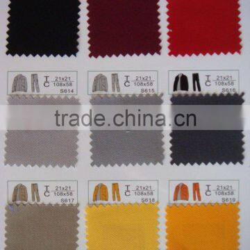 stock 100% cotton uniform fabric