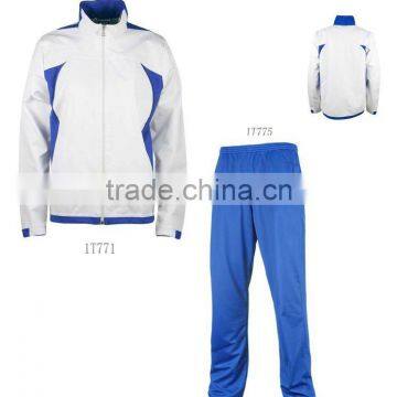 cheap blank stand up collar full zipper sportswear track suit top&bottom