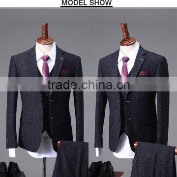 2017 latest design black snow/dot suits wedding dress for men pictures of men wedding coats