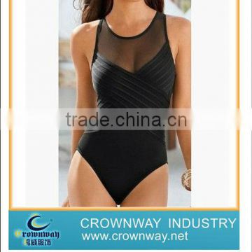 Hot sell Sexy black womens one piece Swimwear with cheaper price