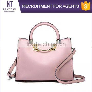 Top Selling Popular Pure Color Women Messenger Handbags High Quality Genuine Split Cow Leather Single Shoulder Bags For Ladies