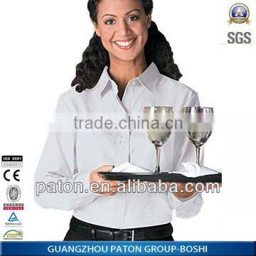 Custom made Factory Price Waitress Uniform BD-483 Hotel Uniform Design Waiter Uniform