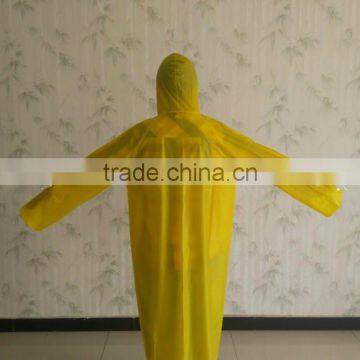 Adult Yellow 100% PVC Raincoat photo-2