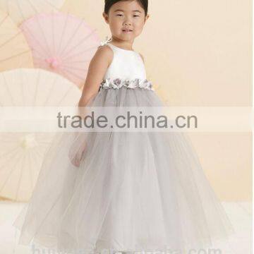 Cute Baby Strap Tulle Flower Ball Gown Flower Girl Dress photo-3
