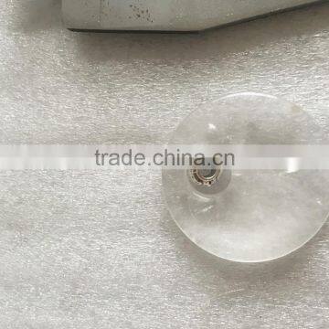 Custom Own Circle Natural Stone Pendant Necklace With Knotted Cord New Circle Natural Stone Pendant Necklace for Her 2017 photo-6