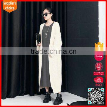 Long sleeves knitted cashmere thick sweater women cashmere shawl