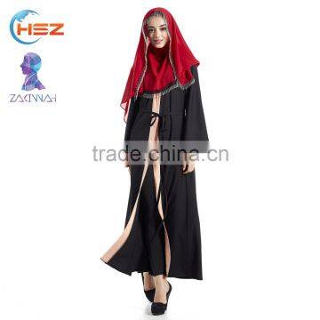 Zakiyyah E007 Dubai Butterfly Abaya Models Wrapped Cardigan Abaya Black Free Size Stone Work
