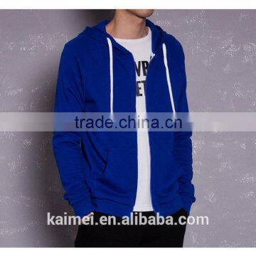 Wholesale New Design Popular Eco-friendly Breathable Anti-wrinkle Spring Men's Hoodie CVC(60/40) photo-3