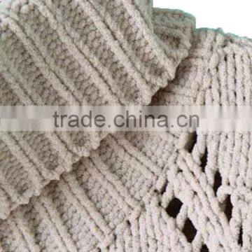 Custom Rolled Neck Long Sleeves Oversized Aryan Cable Knitted Jumper photo-2