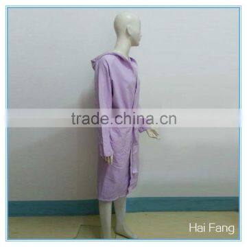 Wholesale Customized Color Bathrobe, Unisex Adult Personalized Super Soft Microfiber Bathrobe, Eco-freindly Hooded photo-2