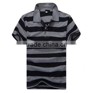 China Manfucture Cheap Cotton Material Soft Man Striped Polo Shirt Wholesale for Sale