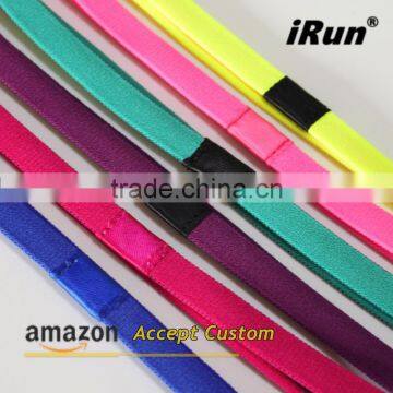 Skinny Printed Mini Graphic & Solid Headband Sweatband Assorted Colors/Styles - For Ladies Girls School Gym Sports photo-2