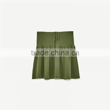 2017 OEM Spring Pleated Young Mini Oasis Skirts With Cords photo-6