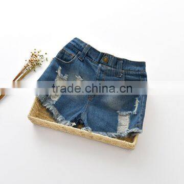 European girls fashion denim shorts wholesale kids jeans