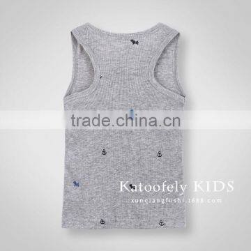 Wholesale Summer Sleeveless Cotton Boys Casual Children Tops photo-5