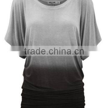 Autumn Europe and the United States Foreign Trade Easy Leakage Shoulder Lady T-shirt With Short Sleeves photo-5
