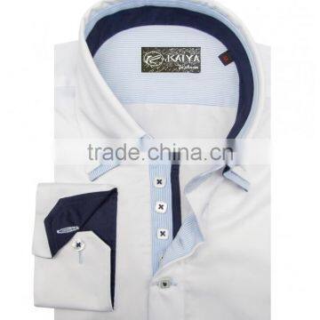 Spring new business casual long sleeves cotton shirt fabrics for men