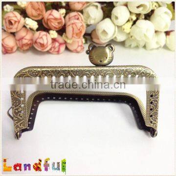 8.5cm Hello Kitty Handmade Metal Handbag Handle Clutch Purse Frame photo-4