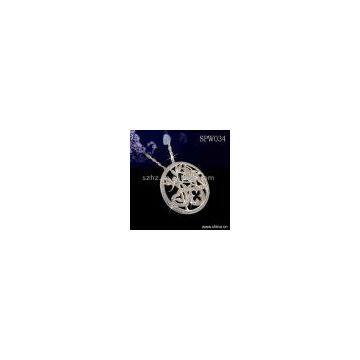 Sell Sterling Silver Pendant With High Quality Color CZ Stone