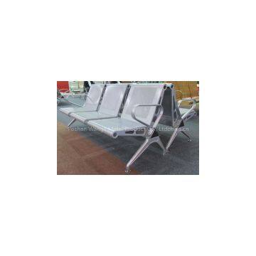 Metal Shine Silver Hospital Waiting Chair photo-3