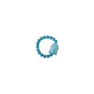 Fashion shamballa buddha bracelets with Imitation Coral, blue Buddhist Bracelet