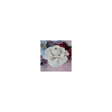 Aromatic White Ceramic Flower Diffuser For Decorative Air Freshener TS-CF013