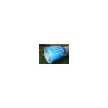 DX52D+Z Prepainted Color Coated Steel Coils For Refrigerator Sea Blue