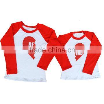 mommy and me best friends raglan shirts sets baseball sets tops