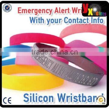 Custom Personalised Wristband Silicon Debossed 2mm x100 - Create your own