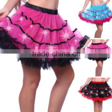 Adult LED Tulle Tutu Glowing Light Up Skirt for Party Stage Costume Show Nightclub photo-6