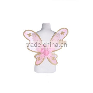 Hot sale pink fairy wings with beautiful printing for girl