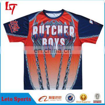 Short sleeves custom sublimation Sports T-shirts stylish blank wholesale t-shirts