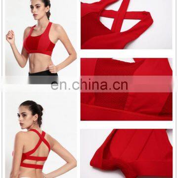 Nylon/Spandex Dry Fit Womens Gym Wear Sexy Durable Yoga Bra Wholesale Sports Bra photo-6