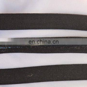 Black Silicone Satin Lingerie Bra Strap Stretch Sewing Elastic 1/2" Wide photo-3