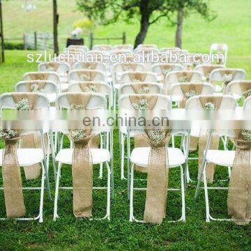 Beautiful Linen Partysu Chair Sashes Wedding