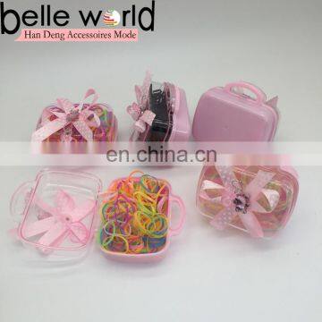 Children's hair color rubber band ring case children