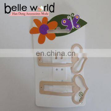 Yiwu hot sale high quality beautiful hair clips cute metal BB hairpins for girls