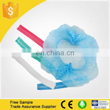 colored hair net disposable PP fabric snood cap for food industry