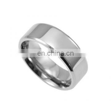 Wholesale new simple design high polish blank titanium ring jewelry