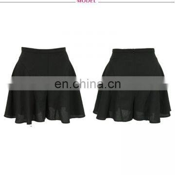 Wholesale 2016 European Wild Slim Pleated Shorts Skirt For Female photo-3