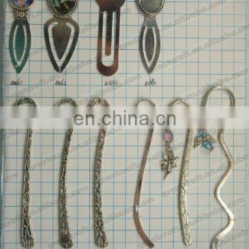 Silver Tone Metal Bookmarks With Loop