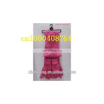 Girl and Boy Fashion Knitted Hat and Scarf Set High Quality