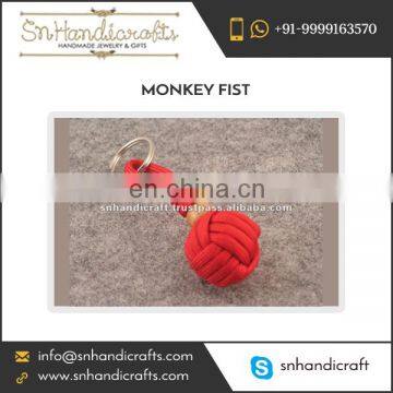 Result Oriented Monkey Fist Nautical Rope Keychain Available at Popular Price