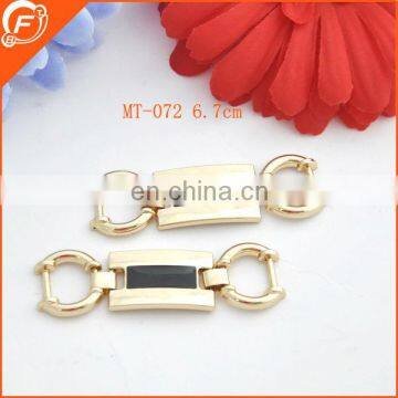 fashion gold color metal trim for knee high stretch riding boots