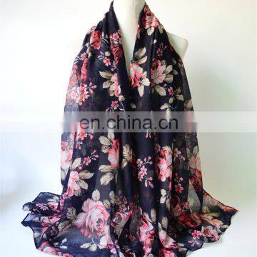 long 100% organic cotton scarf