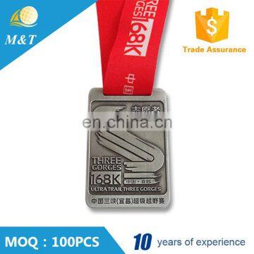 Factory Direct Sale Custom Square Metal Running Medal photo-3