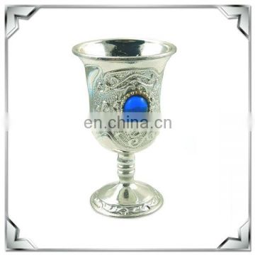 Silver plated zinc alloy decoration wine cup