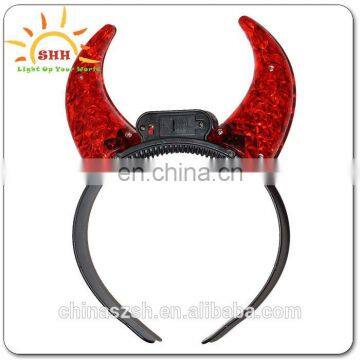 Novelty LED Light Headband LED Devil Horns Flashing Headband for Cosplay